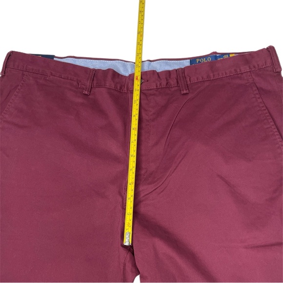 NEW Polo Ralph Lauren Burgundy Chino Pants Size 40x30 - Picture 10 of 11